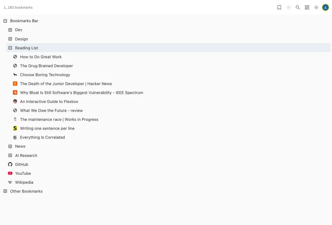 Quick Access Panel interface screenshot